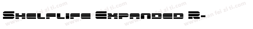 Shelflife Expanded R字体转换